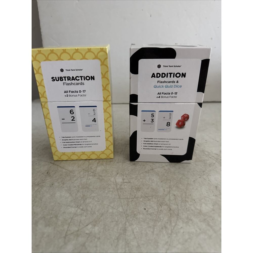 Think Tank Scholar Addition And Subtraction Flash cards